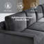 Canapé modulaire 3 pièces Vickey-912728571