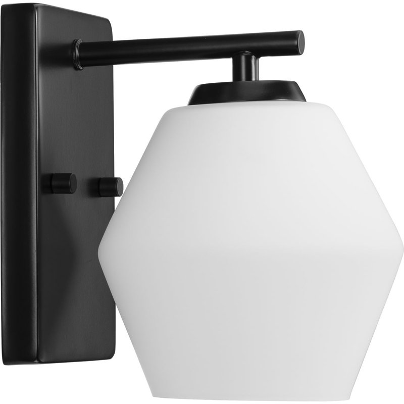 Éclairage de coiffeuse à intensité variable Audryna, Noir mat
