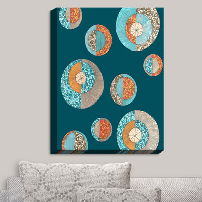 « cercles mcm ii » par valerie lorimer, impression sur toile tendue
