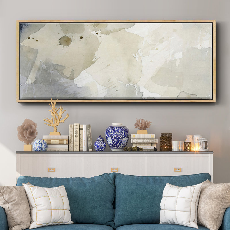 Dried Bergamot in Mist I- Framed Canvas