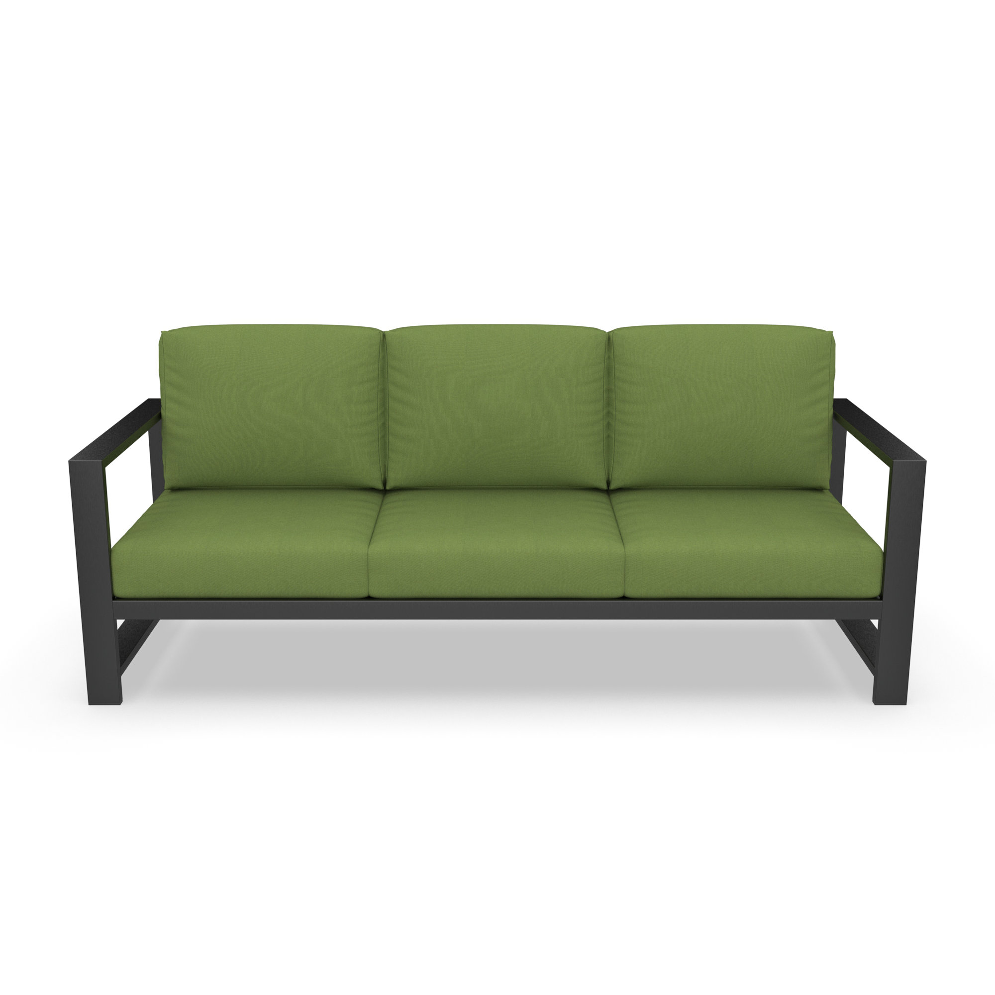 Dulcie 80'' Wide Outdoor Patio Sofa with Sunbrella Cushions, Sunbrella Spectrum Cilantro