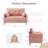 George 47’’ Chenille Tufted Loveseat Sofa With 2 Pillows And Storage Pockets Couches-945367720