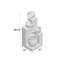Fontaine solaire en polyrésine brune Laiqah