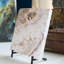 Agate translucide miel avec support