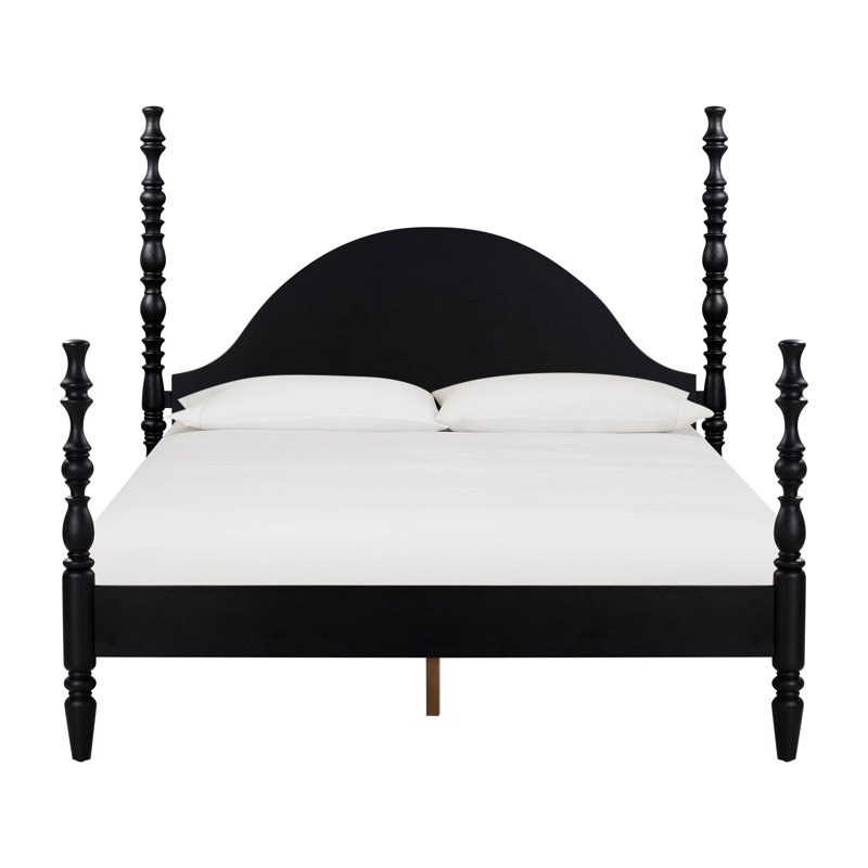 Rosalie Black Ash King Bed, Black, King