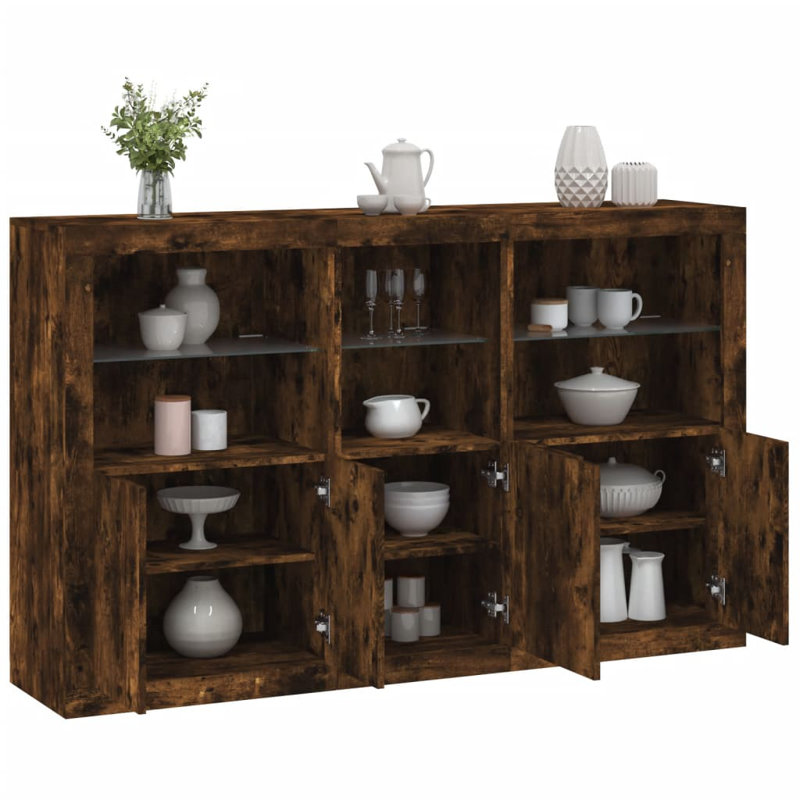 Azilda 162cm Sideboard, Smoked Oak