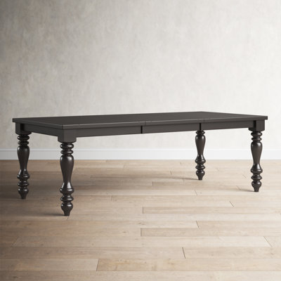 Demaria Traditional Dining Table with Turned Legs · Seats 6 · 72"–90" Extendable