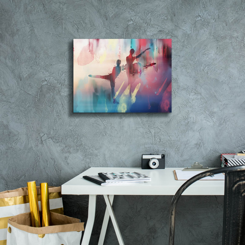 «Dancing» par Mark Ashkenazi, art mural sur toile, 54 po x 40 po, H 12 po x l 16 po x P 0,75 po