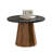 Smooth Curved Round Coffee Table - Tree Bark Pattern, Elegant & Functional Living Room Table