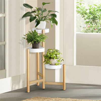Trond Solid Wood Plant Stand 3 Tier