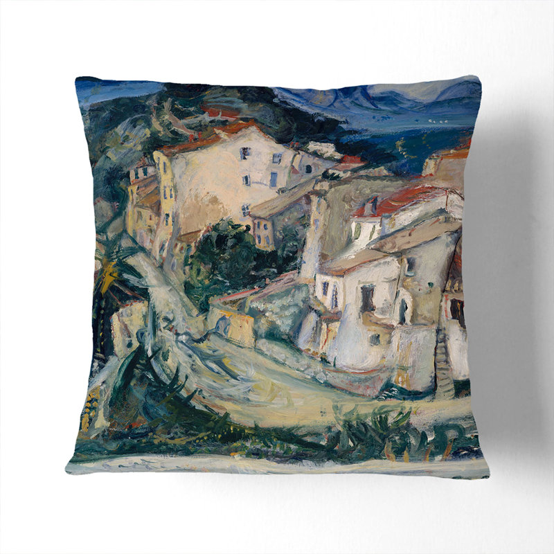 View of Cagnes Scatter Cushion, 55cm H x 55cm W x 20cm D, Black