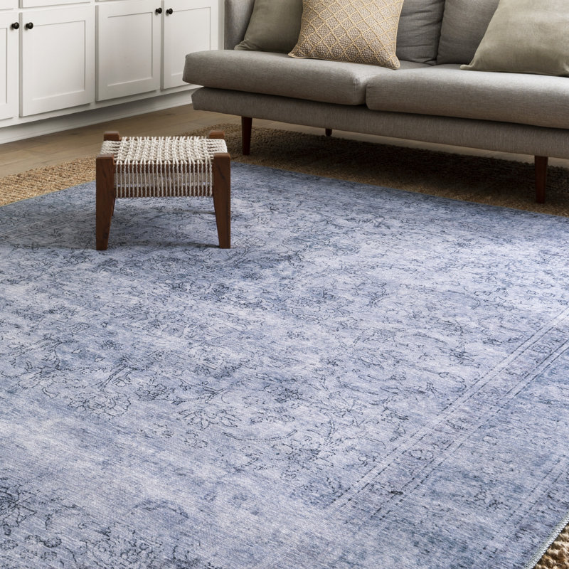 Dereck Hand Hooked Oriental Indoor Rug, Rectangle 3'6" x 5'6"