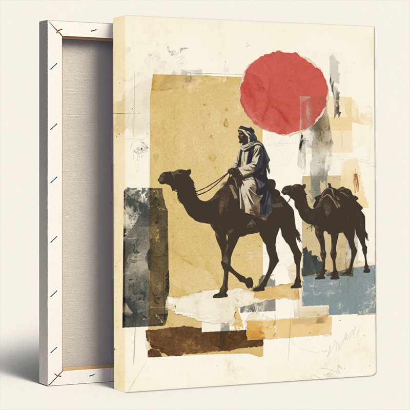 Ensemble d'une toile murale « Voyage dans le désert », 48"H x 32"W, Wrapped Canvas