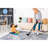 Blue/grey 6x9 Non-shedding Area Rug - Stain , Decorates Living Room, Home Office, Bedroom Non-shedding, Ideal For Dorm-1758430625