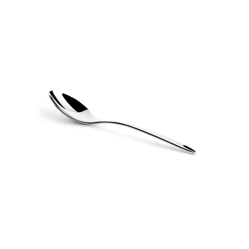 Lilac Stainless Steel Mocca Spoon | 4.3", Silver, Pack of 12