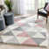 Arden Power Loom Pink/Grey Rug