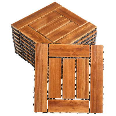 Alpen Home Coleta 30 cm L x 30 cm W Solid Wood Tile