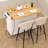 39.38" W Kitchen Island Cart With Drop-Leaf Design, Drawers, And Cabinet Storage