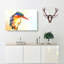 Exquisite Kingfisher Bird In Abstract - Wrapped Canvas Painting-55370659