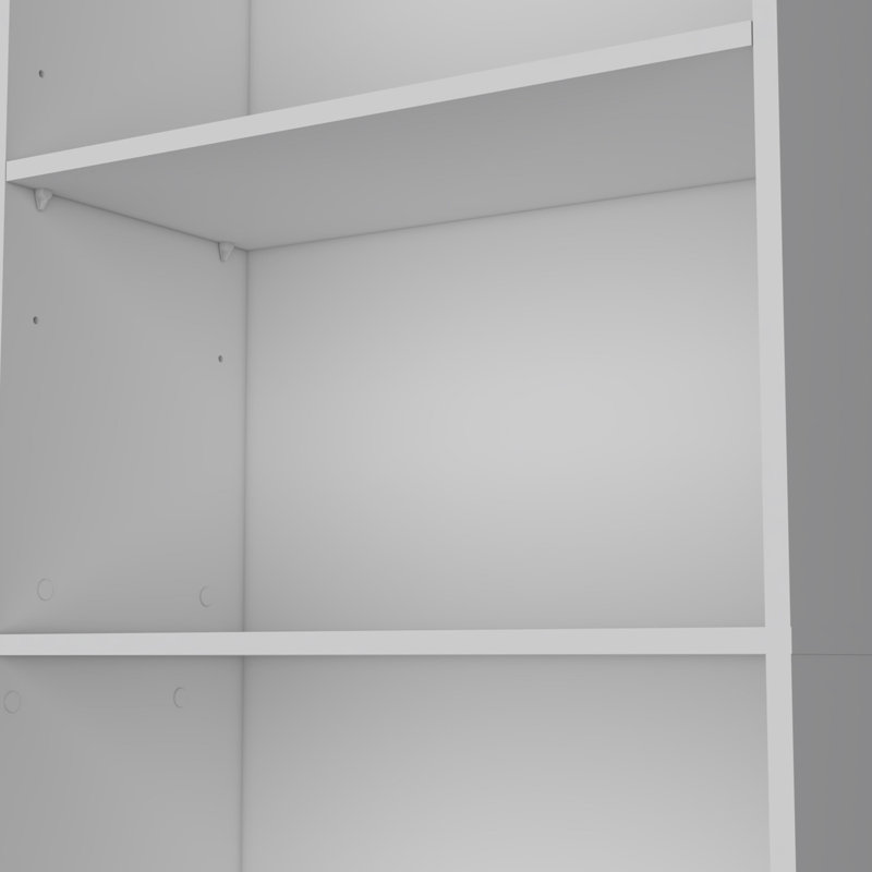 Bibliothèque à 5 tablettes, blanc - tablette fonctionnelle. 71,1 po de haut x 11,7 po de profondeur. Rehausse l'attrait visuel élégant et pratique de la bibliothèque. Hauteur Largeur. Idéal pour les espaces de vie