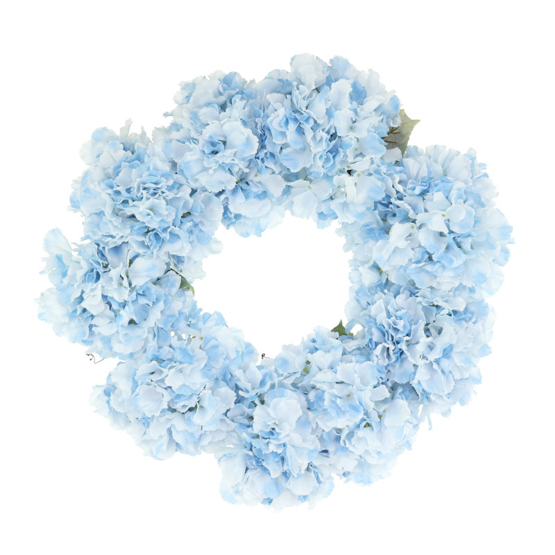 Couronne d'hortensia 24 po Sofia, Bleu clair