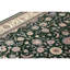 High-Quality Hand-Knotted Black And Cream Area Rug