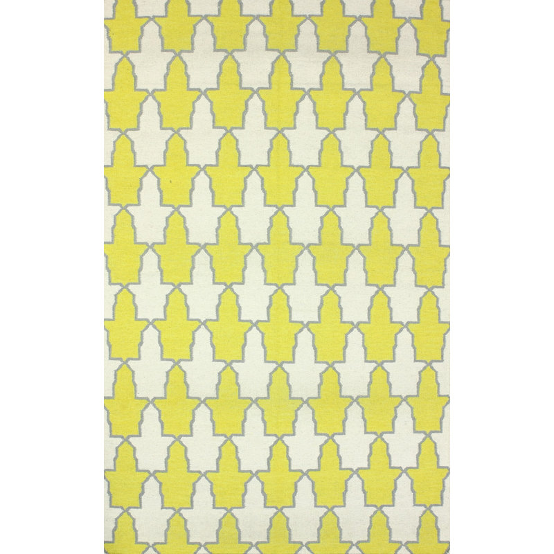 Tapis jaune Zander, Rectangle 5 pi x 8 pi