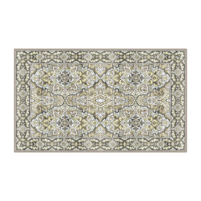 Flemmie Hand Loomed Washable Oriental Indoor Rug