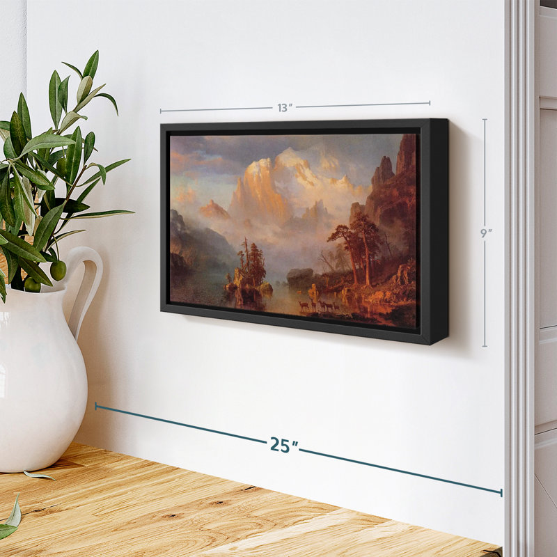 Nature "Les montagnes Rocheuses, reproduction sur toile", H 9 po x l 13 po