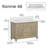 Ronnie 48" Single Vanity With White Carrara Quartz Top, Pre Assembled