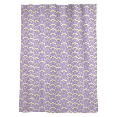 Panneau de rideau simple à passe-tringle à chevrons Stephenie