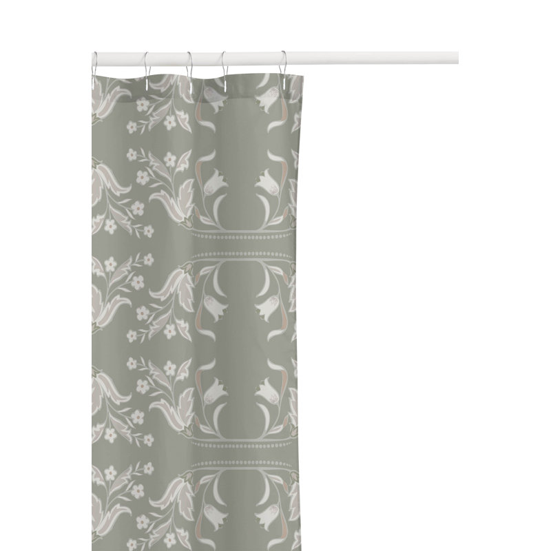 Rideau de douche léger Mira, Sauge