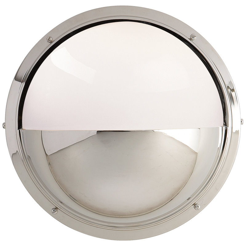 Thomas O'Brien Pelham Moon Light, Polished Nickel