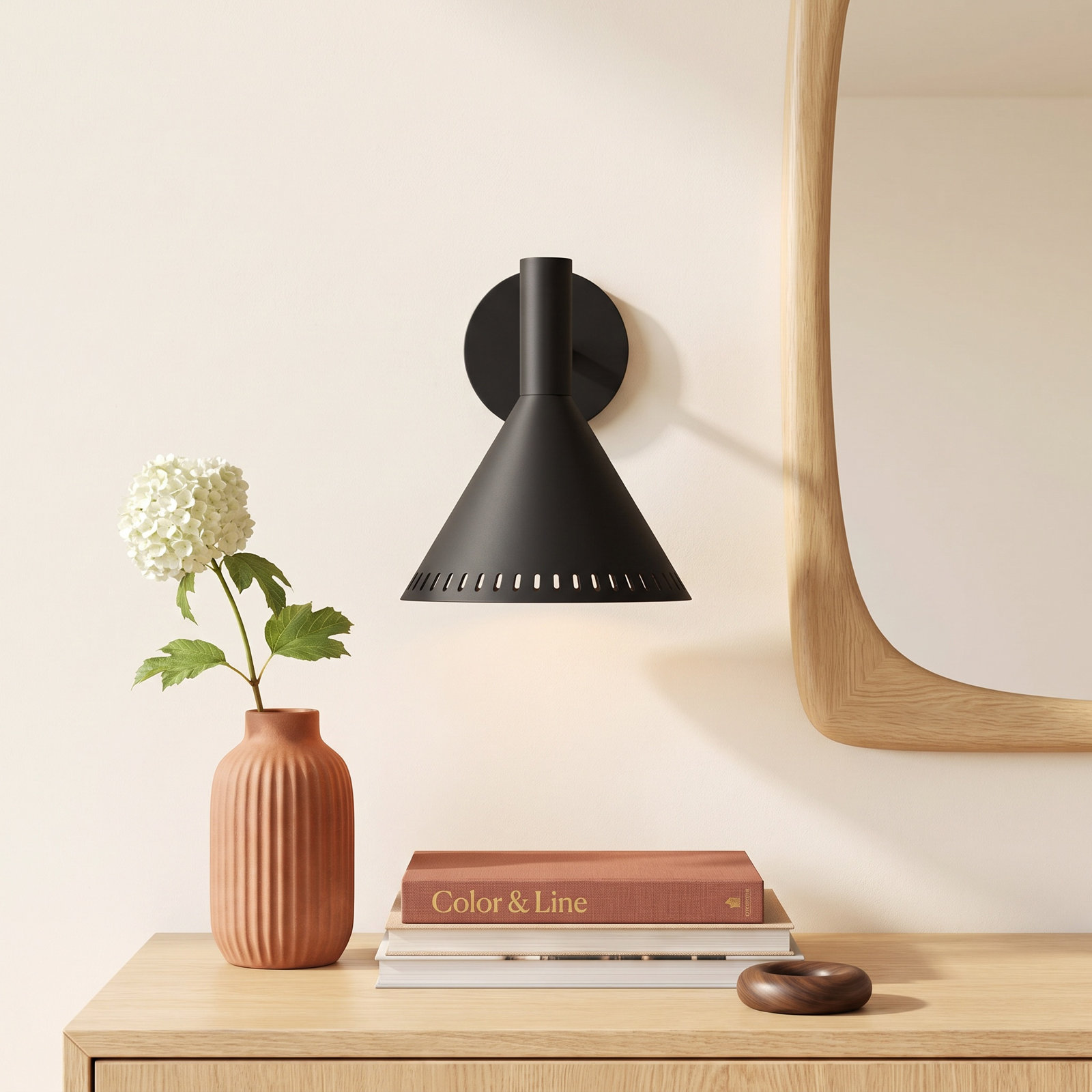 Breathe Single Light Dimmable Armed Sconce