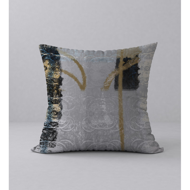 Geometric Reversible Throw Pillow, 24" x 24"