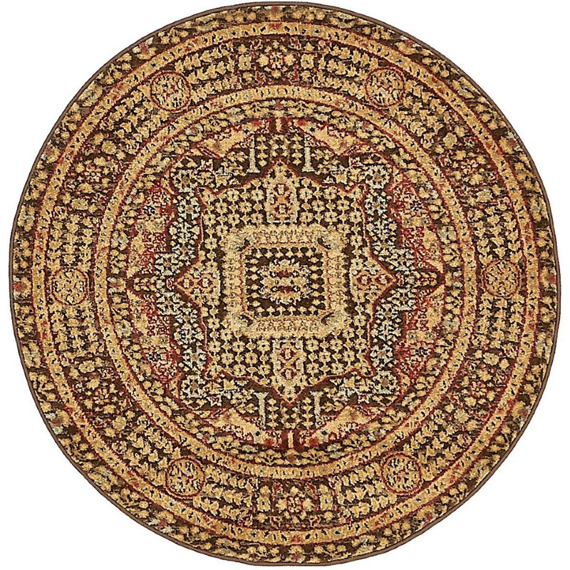 Palazzo Oriental Indoor Rug, Round 6'