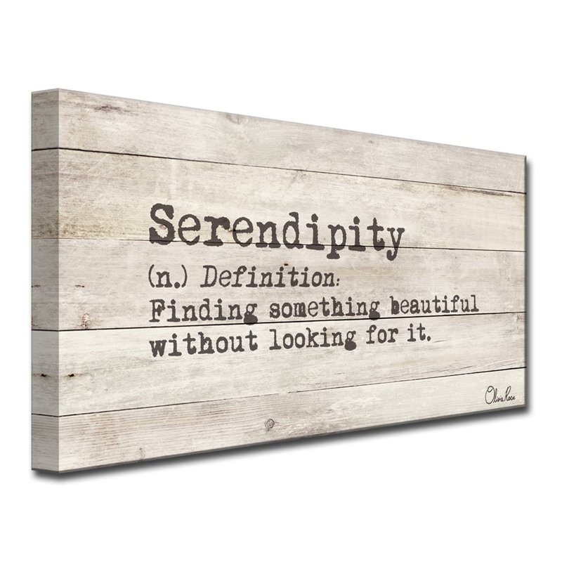 " Define Serendipity ", 12" H x 24" W x 1.5" D