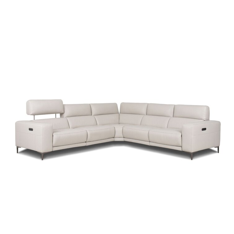 AE Design 5 - Piece Upholstered Power Reclining Sectional | Wayfair