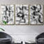 Méandre II - Ensemble de 3 cadres flottants sur toile-97812094-97812095