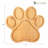 Dog Paw-Shaped Bamboo Cutting and Serving Board