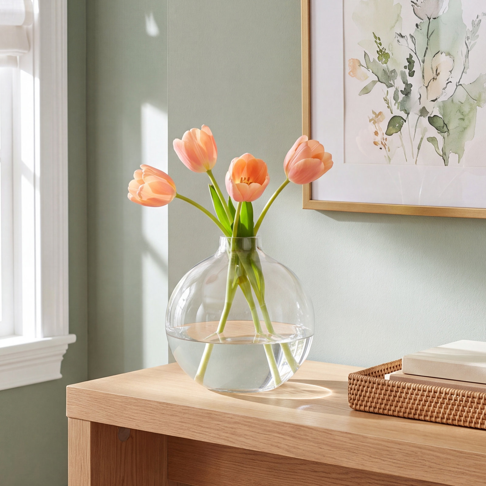 Eske 5.75'' Handmade Glass Table Vase