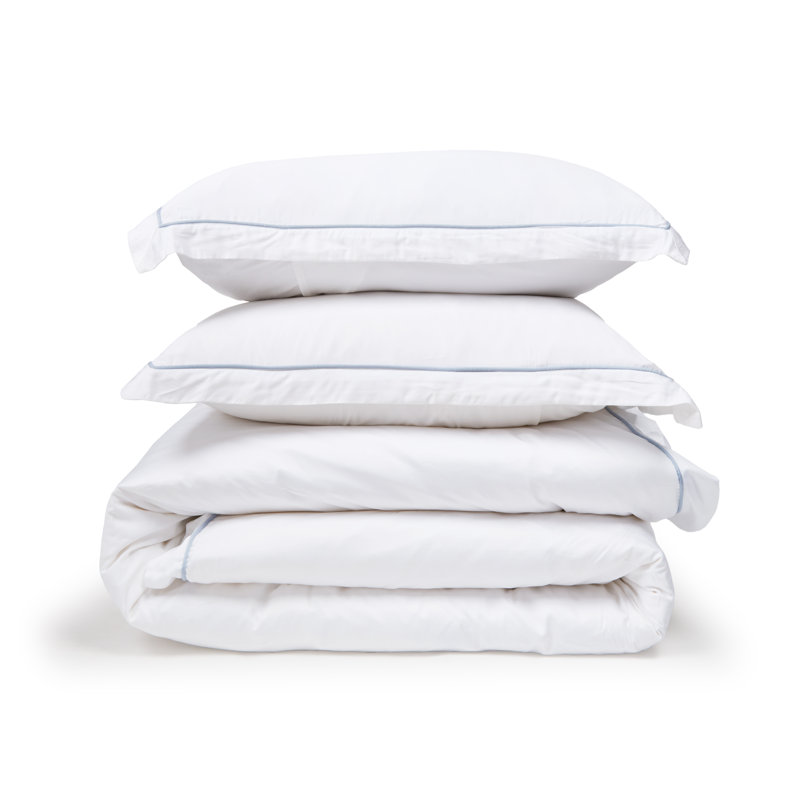 Sheena Duvet Cover, French Blue, Twin Duvet Cover + 1 Standard Sham