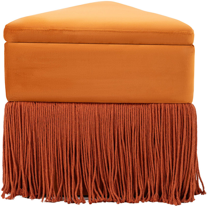 Repose-pieds Keyia, Velours cognac