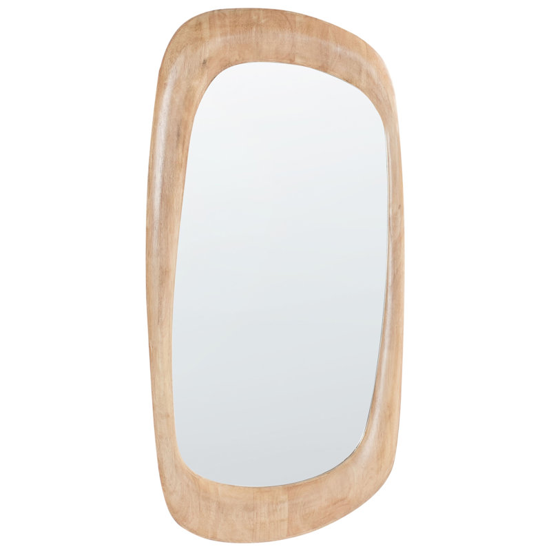 Solid Wood Irregular Floor Mirror