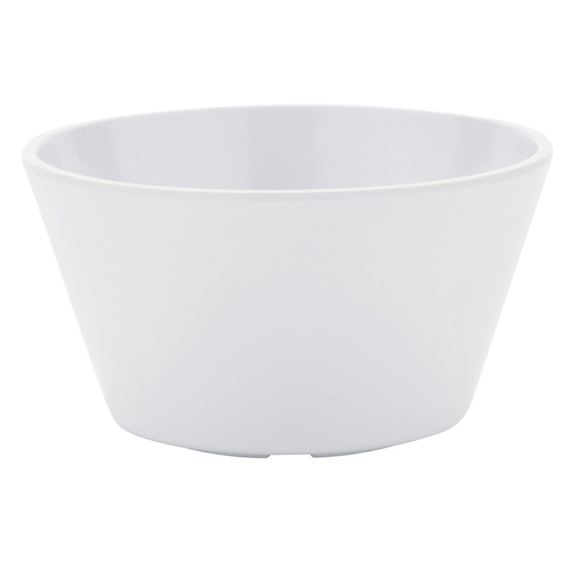Bols à dessert en mélamine, 8 onces, (ensemble de 12), Blanc