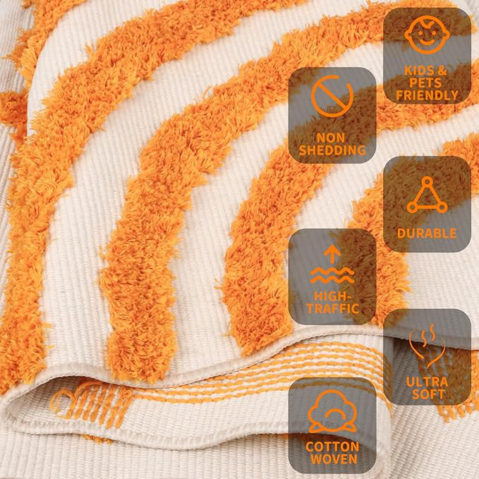 Bohemian rugs, Rectangle 4'11" x 7'10"