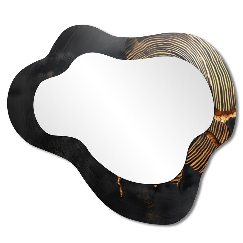 Miroir mural asymétrique en pierre Stone, 25 po x 28 po