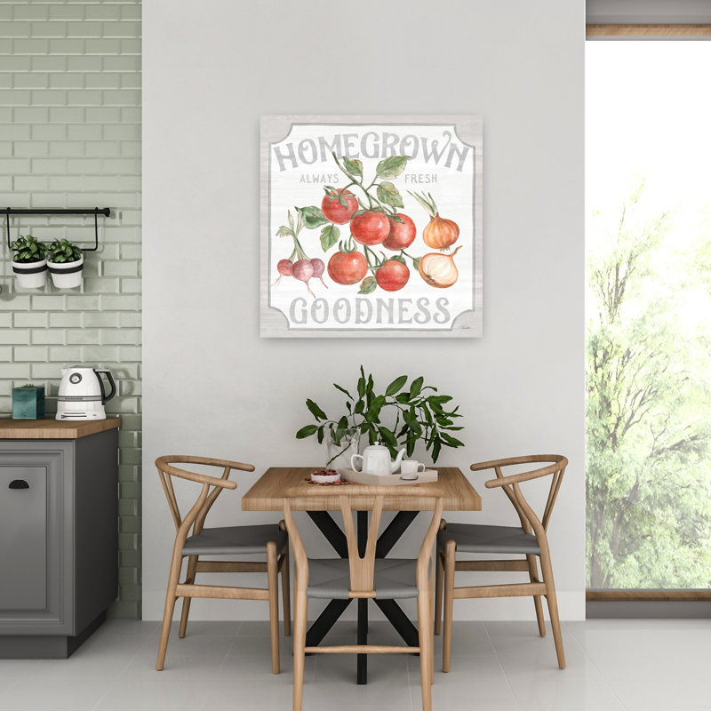 «Farm Fresh IV», paysage abstrait, art mural, H 32 po x l 32 po
