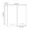 Black Hanging Glass Cabinet 60X31x60 Cm-584496447