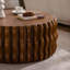 Table basse ronde ronde cannelée Drum-129228016